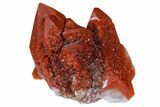 Natural, Red Quartz Crystal Cluster - Morocco #181563-1